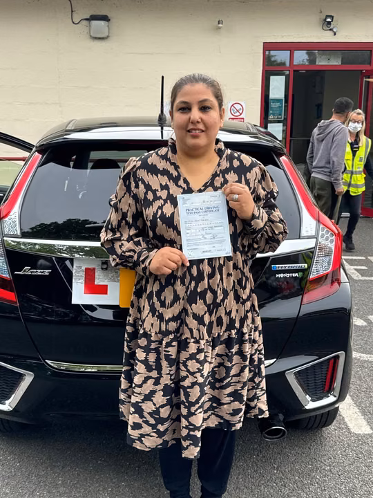St Albans Driving School student celebrating their driving test pass
