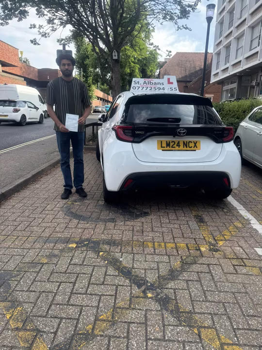 St Albans Driving School student celebrating their driving test pass